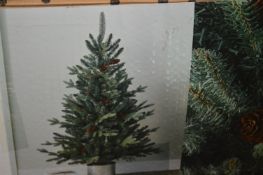 *Two 4ft/120cm Pine Cone Christmas Trees