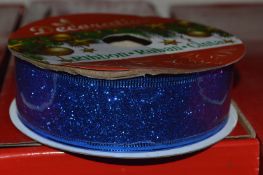 *Blue Decorative Ribbon 10pk