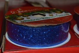 *Blue Decorative Ribbon 10pk