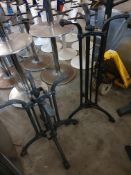 * 2 x table bases - 1 x regular, 1 x poser height