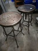 * 2 x heavy industrial stools