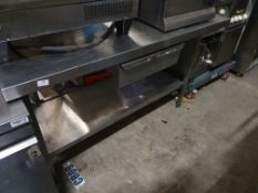 * S/S prep bench with drawer and undershelf - 1400w x 700d x 920h