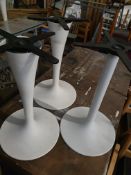 * 3 x tables with modern white bases