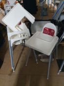 * 3 x high chairs with trays