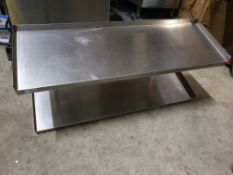 * S/S double shelf - each shelf 900x 300d