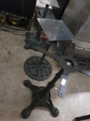 * 3 x heavy cast table bases