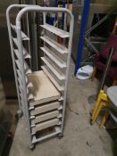 * tray trolly - with trays on castors