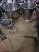 * 3 x S/S jugs