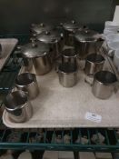 * S/S tea pots and milk jiggers