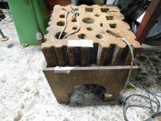 * Blacksmiths swage block on stand