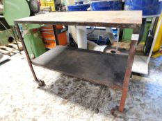 * Wheeled Metalwork table