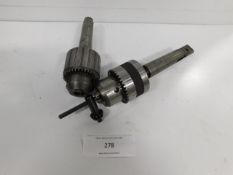 * 2x Drill/Lathe Chucks