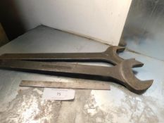 * 65-75mm open ended spanner