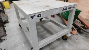 * Welding table wheeled 2000kg 1400x900mm