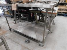 * Moffat S/S wheeled Work table 1650x750