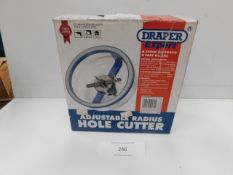 * Draper Adjustable Radious Hole Cutter