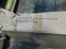 * 1800x900mm S/S table (new boxed)