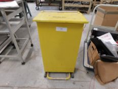 * Foot operated Pedal Bin