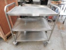 * S/S Trolly with shelf