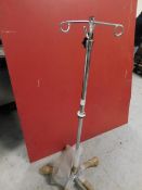 * Drip feed wheeled stand