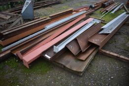 *~16 Lengths of Assorted Steel RSJ, Channel, Flat Bar, etc.