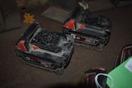 *Two Milwaukee Red Lithium M18 5.0ah Batteries