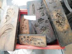 * Box of Wood Plaster Moulds