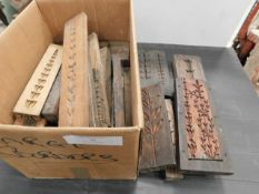 * Box of Wood Plaster Moulds