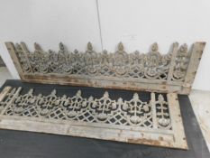 * 2x Cast iron garden edges