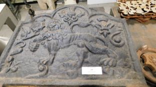 *Cast iron fireback 30