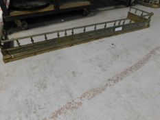 *Brass fire place fender 1800mm Wide