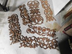 * Cast iron panel inserts