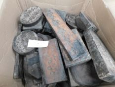 * Box of Wood Plaster Moulds