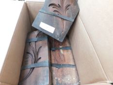 * Box of Wood Plaster Moulds