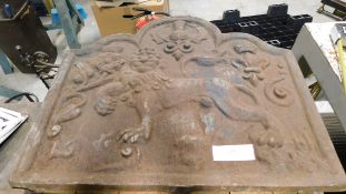 *Cast iron fireback 30