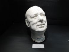 * Plaster Head Cast Marked 