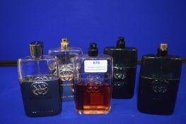 *Five Part Tester Bottles of Gucci Guilty Fragranc