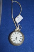 Hallmarked Sterling Silver Pocket Watch and Case