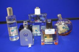 *Five Part Tester Bottles of D' Hermes Fragrances