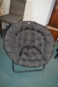 *Black Folding Saucer Chair