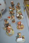 Eleven Figurines Including Goebel