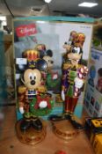 *Disney Goofy & Mickey Mouse Christmas Figures