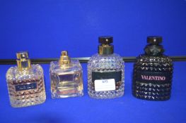 *Four Part Tester Bottles of Valentino Fragrances