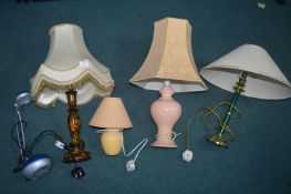 Five Table Lamps