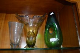 Three Glass Vases