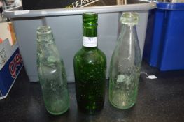 Three Victorian Hull Beer Bottles