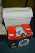 Honeywell Mini Heater and a Rexel Shredder