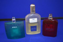 *Three Part Tester Bottles of Fragrances Including