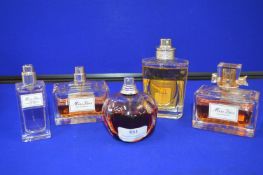 *Five Part Tester Bottles of Dior Fragrances Inclu