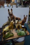 Five Dog Ornaments (AF)